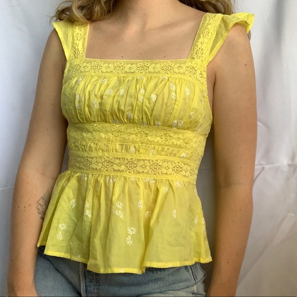 🍋Free People Top✨ - Picture 1 of 5